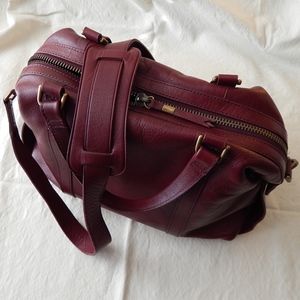 Madewell Glasgow Satchel – Oxblood